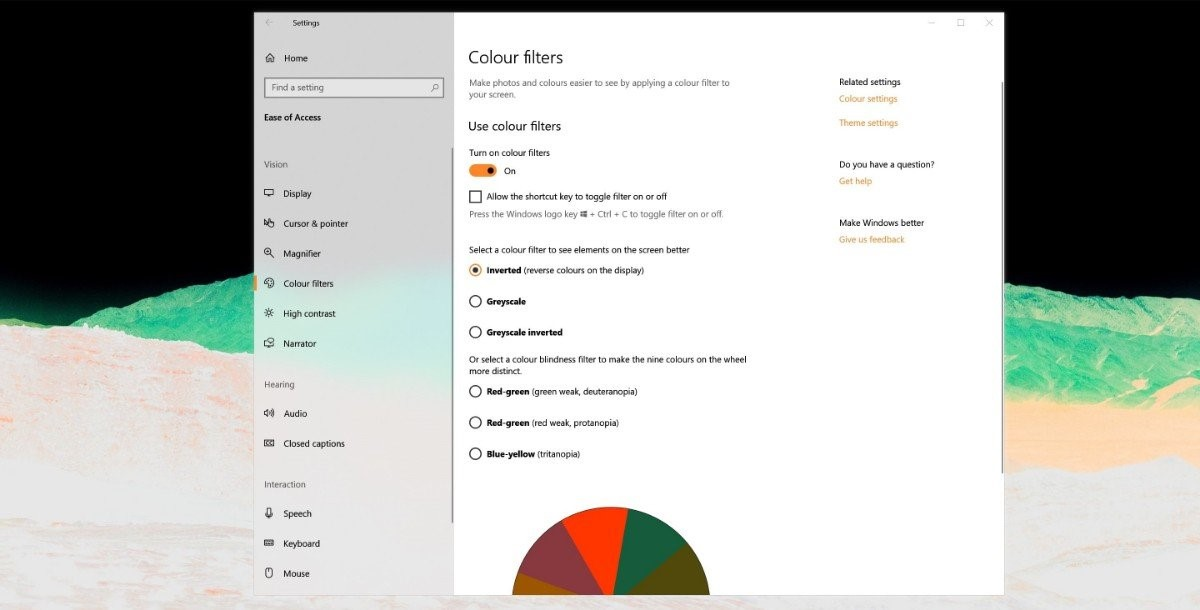 Image of colour filters